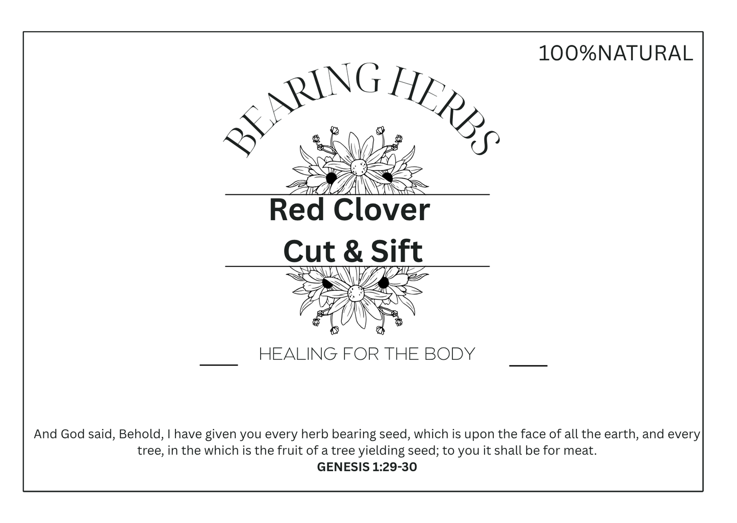 Red Clover C/S Organic