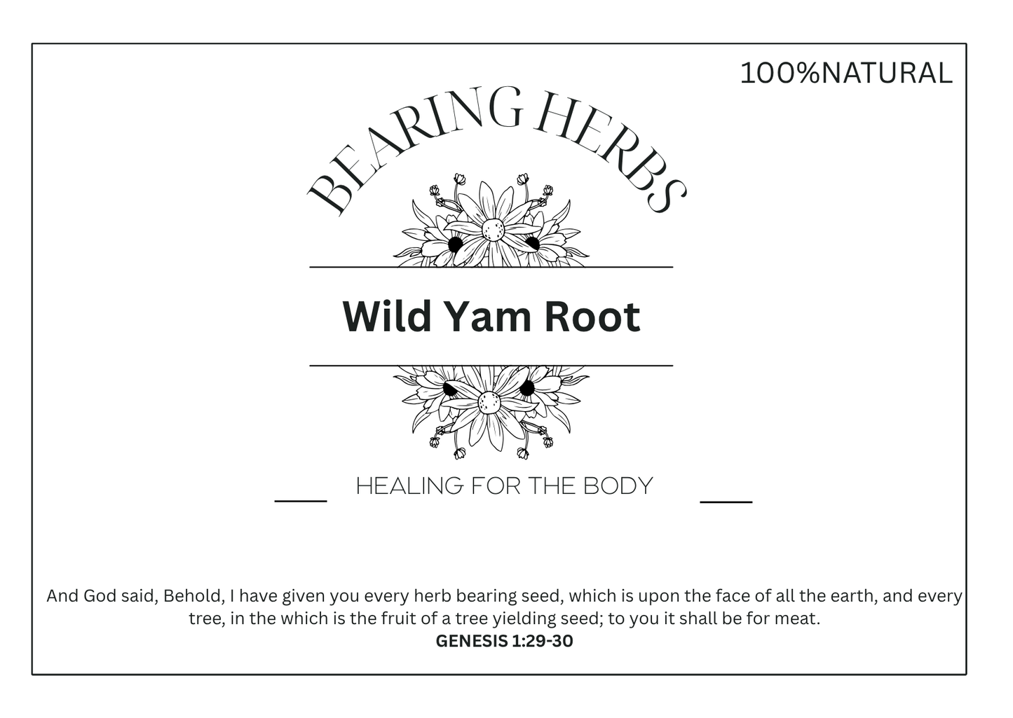 Wild Yam Root