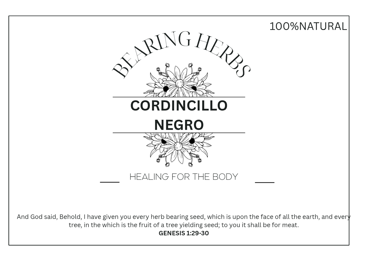 Cordoncillo Negro