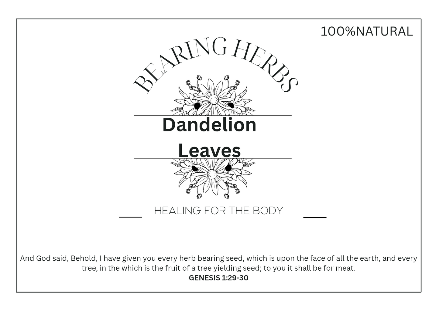 Dandelion Leaves