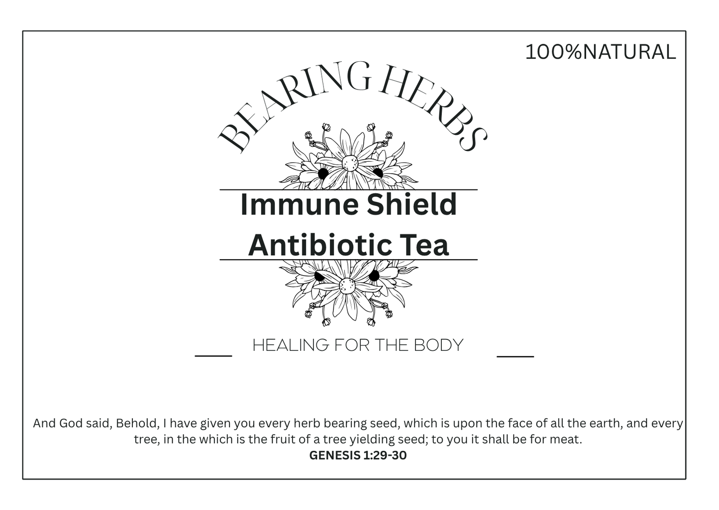 Immune Shield Antibiotic Tea