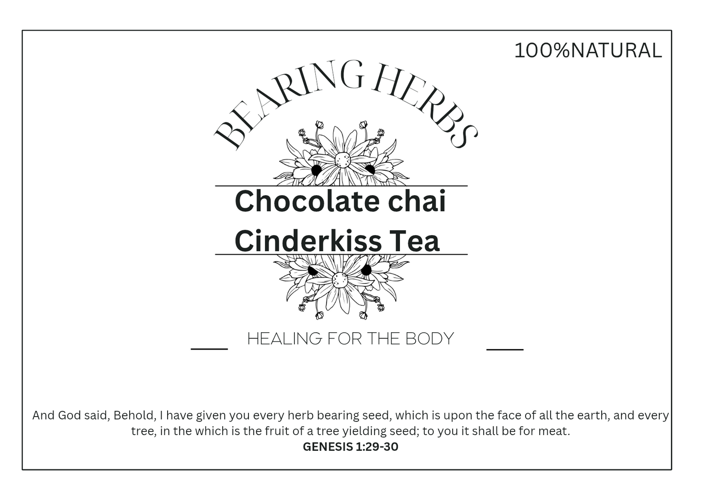 Herbal Chocolate Chai CinderKiss