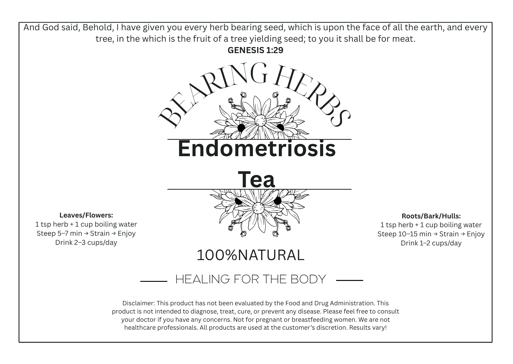 Endometriosis Tea