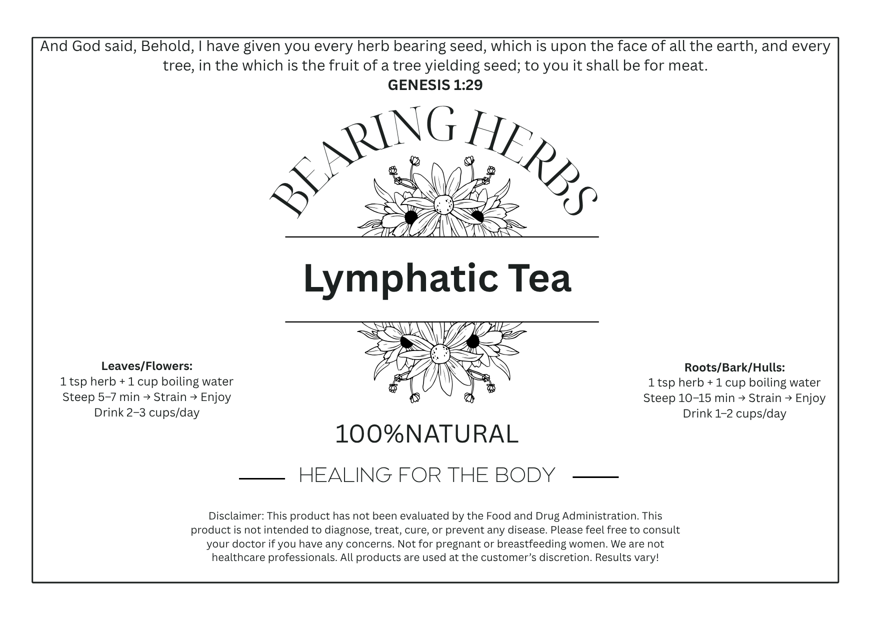 Lymphatic Tea