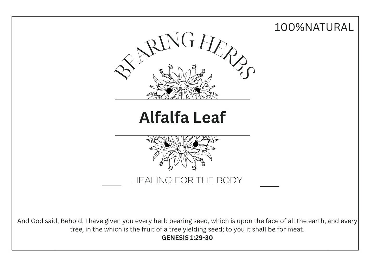 Alfalfa leaf
