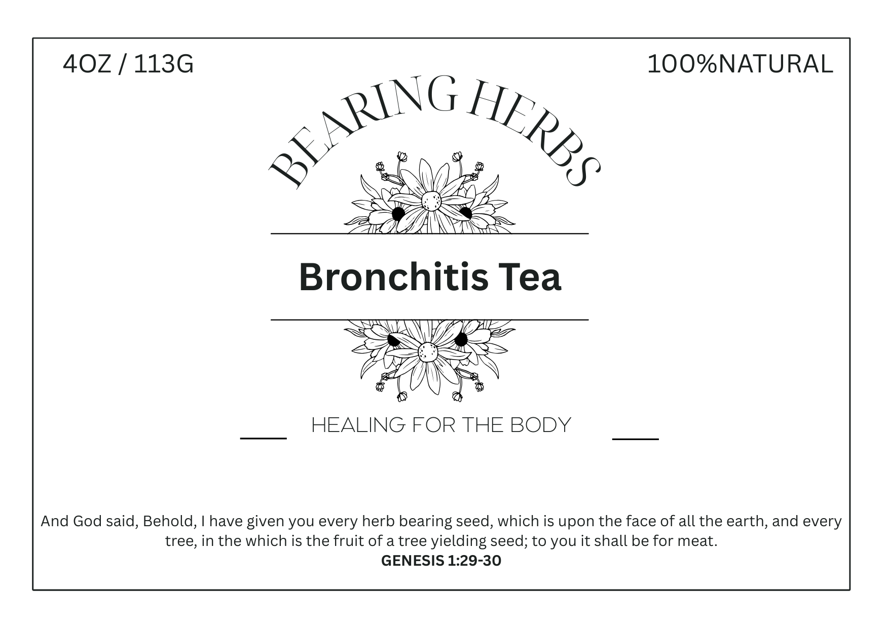 Bronchitis Tea