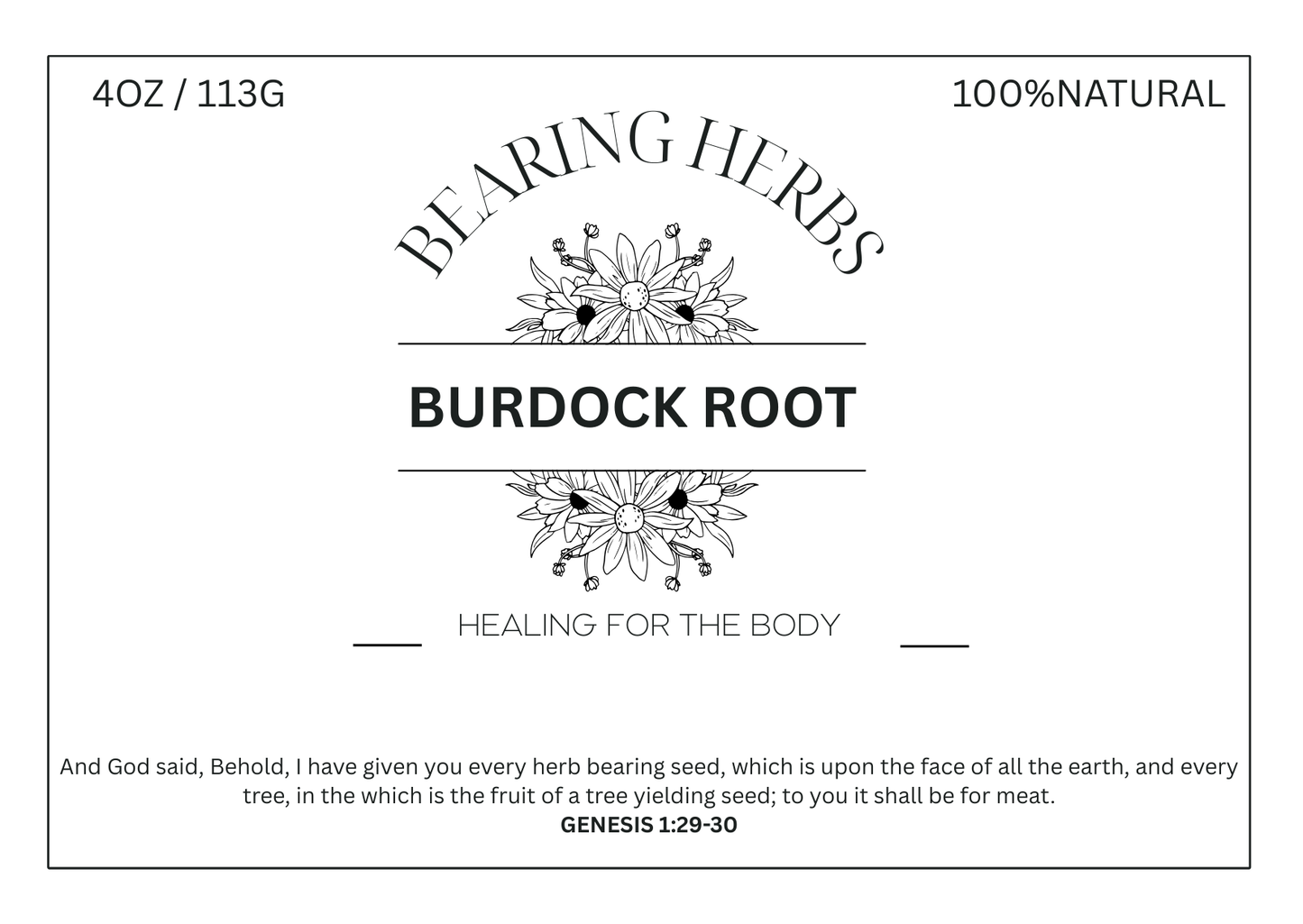 BURDOCK ROOT