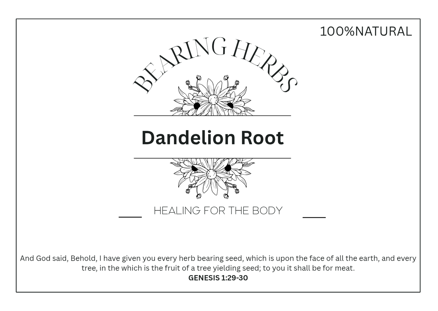 Dandelion Root