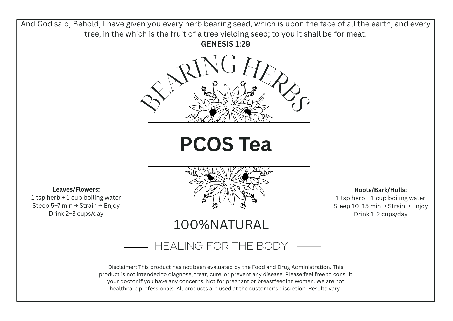 PCOS  Tea