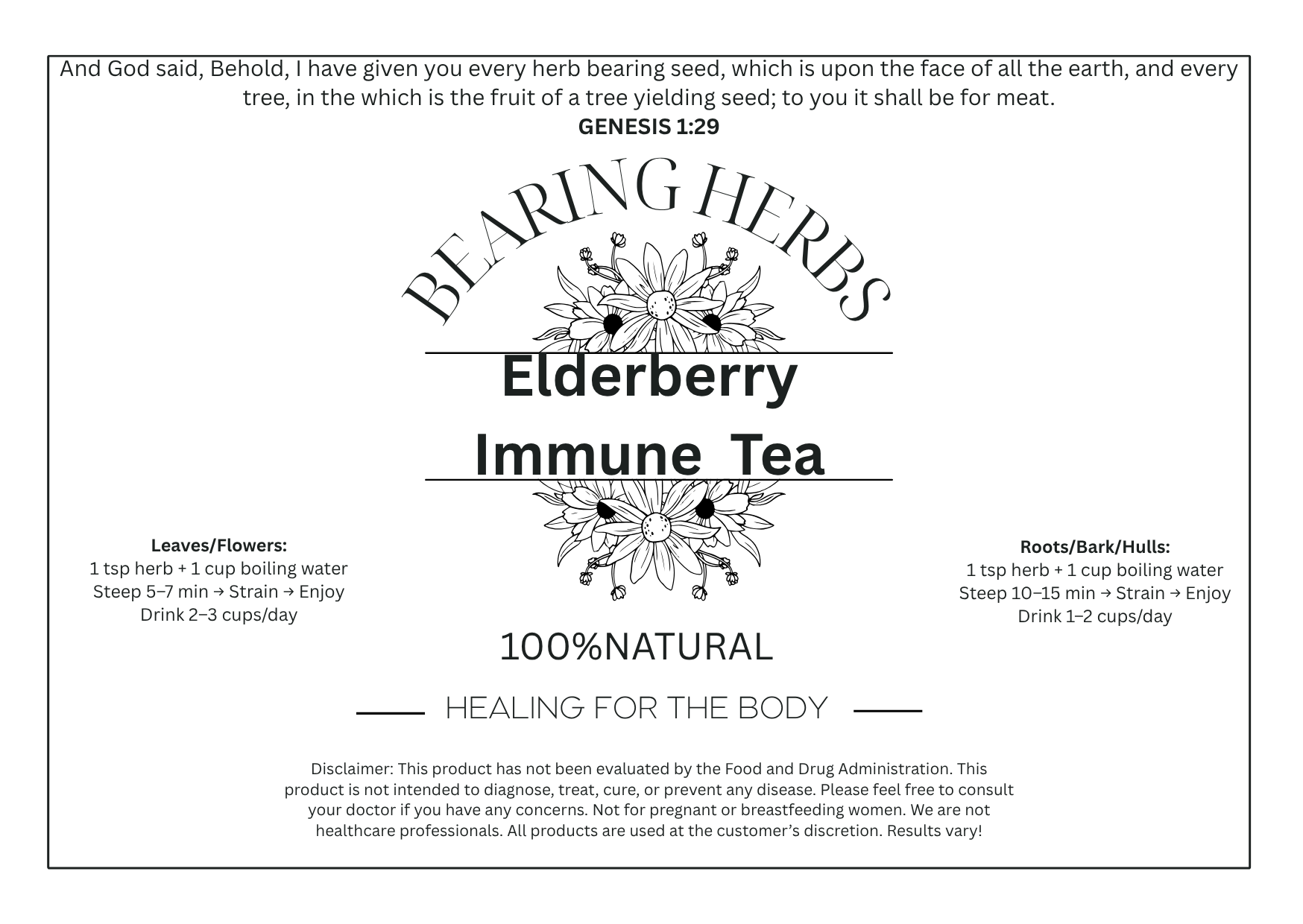 Elderberry Immune  Tea