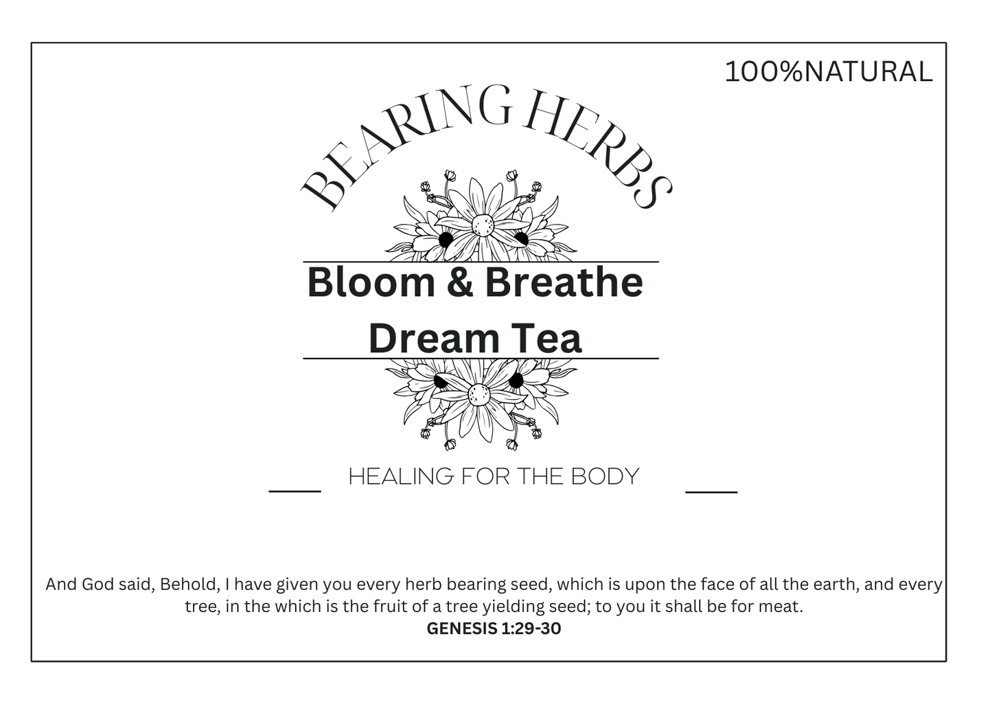 Bloom & Breathe Dream Tea