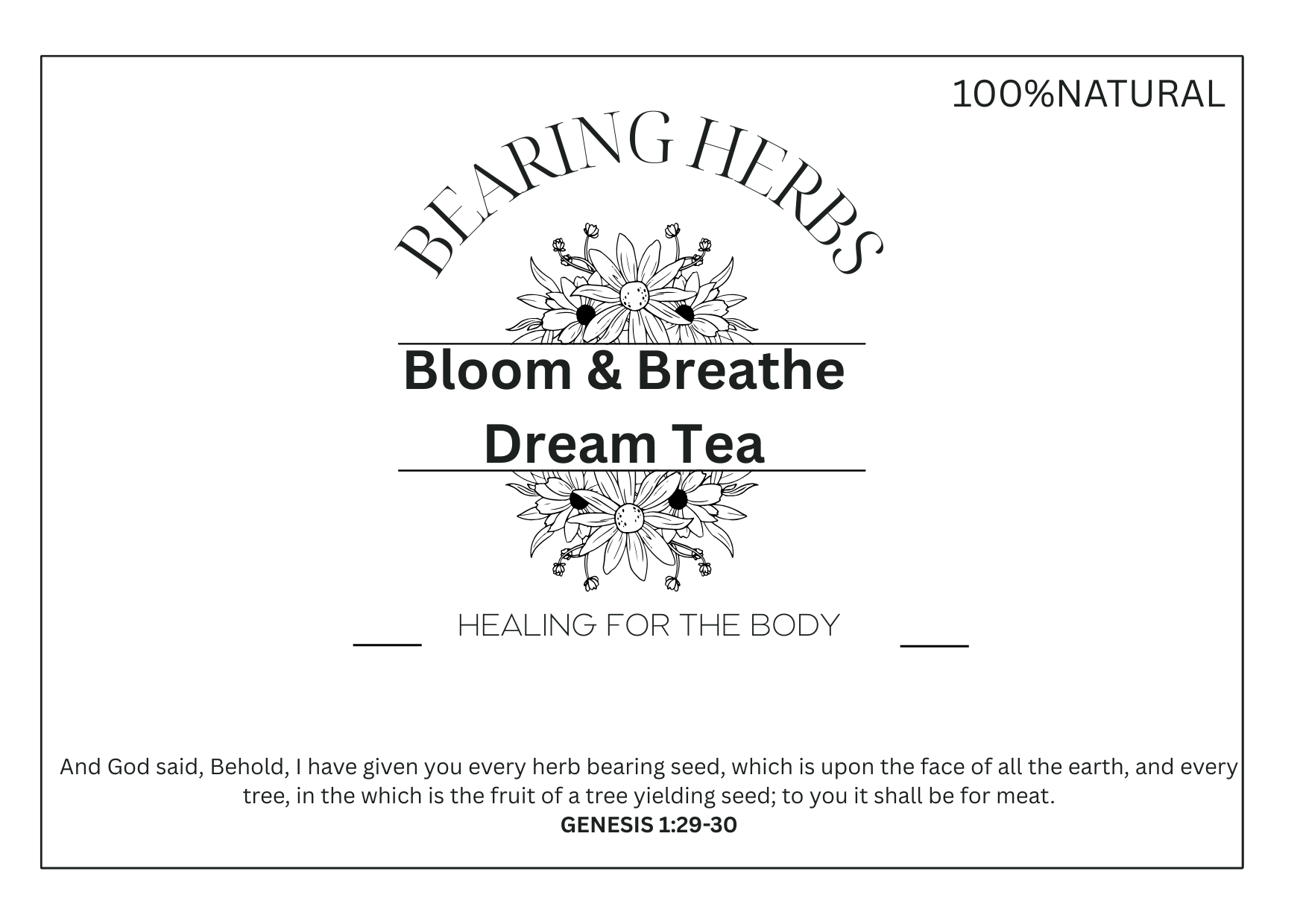 Bloom & Breathe Dream Tea