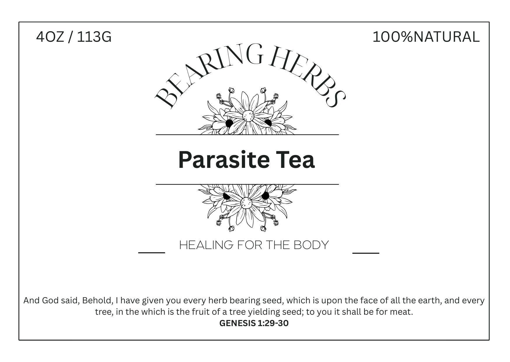 Parasite Tea