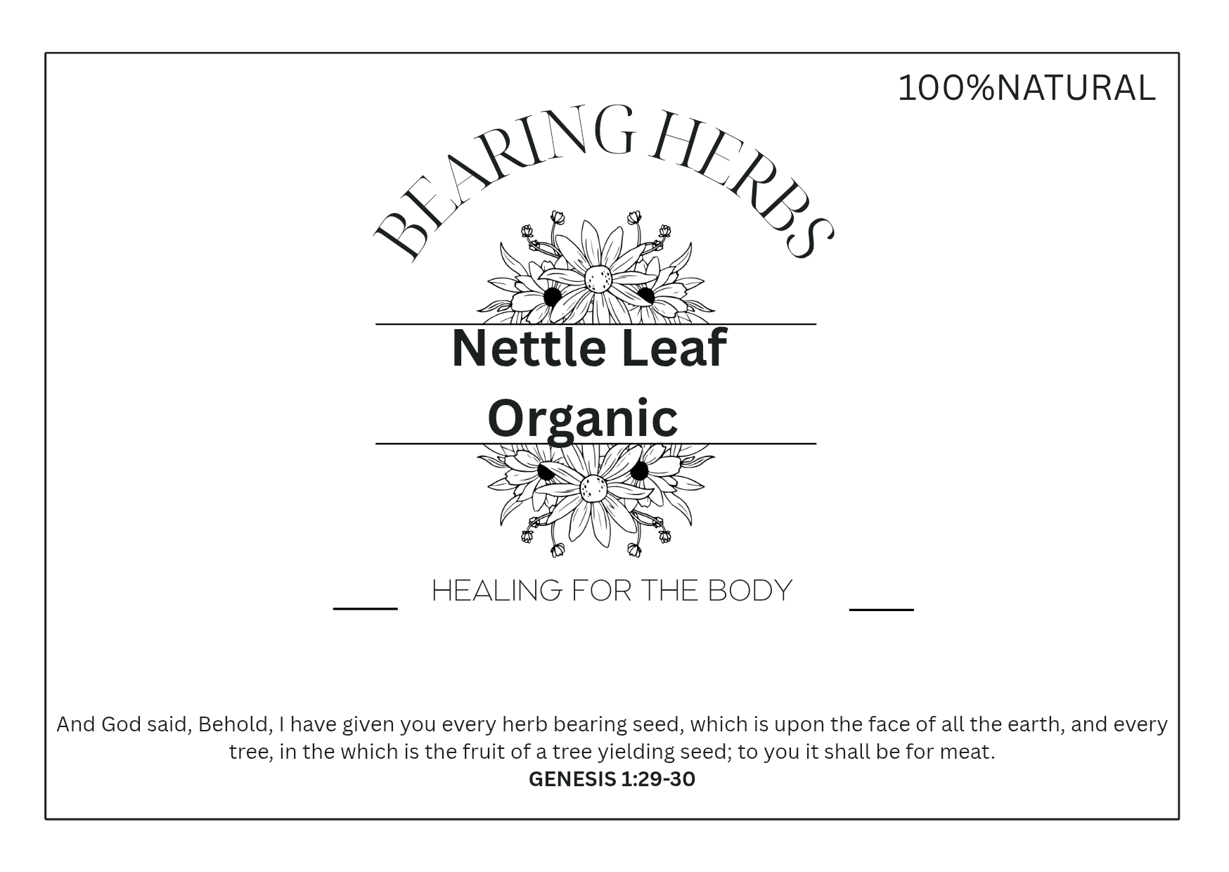 Nettle Leaf Organic